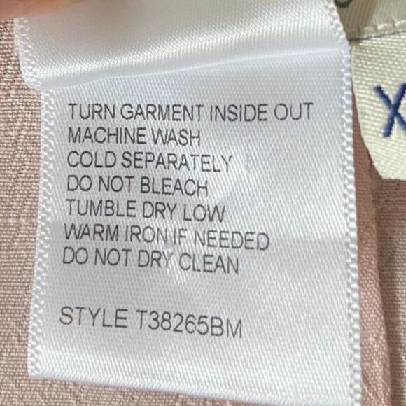 Tru Luxe Jeans Pink Button-down Top/Blouse  Long Sleeves Size XS - Picture 9 of 12